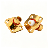 Conector Coaxial BMA de Montaje con Brida Cuadrada de Cuatro Orificios, Excelente Blindaje para Módulos Inalámbricos de Radiofrecuencia 5G IoT