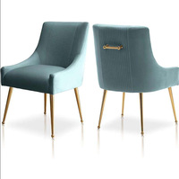 Edelstahl Leder Gepolsterter Esszimmerstuhl Modernes Minimalistisches Design Weiche Polsterung Weiße Rückenlehne für Hotel Restaurant