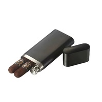 Paquete de 3 tubos de caja de cigarros de acero inoxidable 304 Acabado de laca moderna de alta calidad Simple atmosférico cepillado suave para cigarros