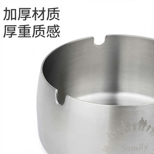 Stainless Steel <b>Ashtray</b> 10cm Round Gold Creative Design For Home Hotel Restaurant - Product Image 2
