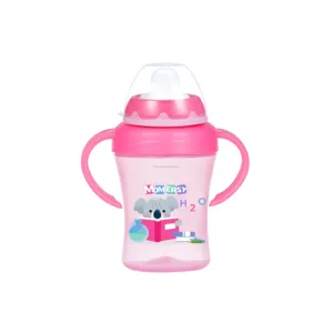 7oz /210ml PP תינוק כוס אימון תינוק כוס עם ידית spourt