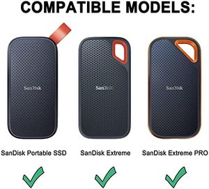 EVA chống sốc không thấm nước hộp đựng cho Sandisk cực Pro/cực xách tay bên ngoài <span class=keywords><strong>SSD</strong></span> USB-C Túi trạng thái rắn - Product Image 6