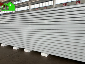 Paneles Sándwich <span class=keywords><strong>EPS</strong></span> Prefabricados de Diseño Moderno, Tablero Aislante Ignífugo de <span class=keywords><strong>Alta</strong></span> <span class=keywords><strong>Densidad</strong></span> para la Construcción de Viviendas, Hecho de Acero - Product Image 4