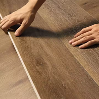 Suelo de Vinilo SPC con Sistema de Clic, Resistente al Agua, con Textura de Madera, de 3.5mm, 4mm, 4.5mm, 5mm y 6mm, para Interiores