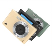 Kamera digital 4K H15, kamera Digital 2.4 inci layar IPS, kamera fotografi siswa Level masuk dengan Zoom Digital 16x