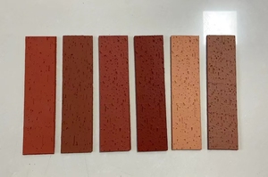 Briques de <span class=keywords><strong>parement</strong></span> en argile flexible MCM fines, pierre <span class=keywords><strong>rouge</strong></span>, extérieur, carreaux de céramique souples - Product Image 6