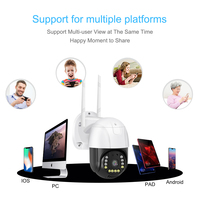 Caméra PTZ Goobsafe C15X 1MP CMOS 355 Audio Bidirectionnel IP66 WiFi Détection de Mouvement Stockage Cloud Carte TF Sécurité Extérieure V380 Pro