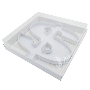 กล่องของขวัญรูปทรงดอลลาร์สำหรับใส่ขนม คุกกี้ เค้กหวาน บรรจุภัณฑ์กระดาษแข็ง รูปตัวอักษรและตัวเลข สามารถเติมได้ - Product Image 2