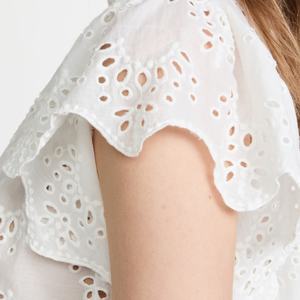 Personalizar las mujeres Flutter manga Top señoras Casual encaje blusa Tops - Product Image 4