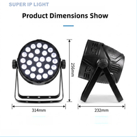 Luz LED Par Can RGBW de 280W 15~60 °   Lente Ajustable Activada por Sonido para Fiestas, Bodas y Escenarios