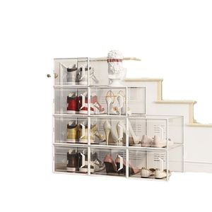 Paquete de 12 Cajas de Almacenamiento para Zapatos Ultra, Organizador de Zapatos Apilable de Plástico Transparente, Zapatero Plegable para Ahorrar Espacio - Product Image 5