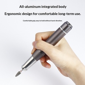 Perceuse à ongles professionnelle sans fil rechargeable en acier inoxydable 40 000 tr/min avec moteur à balais pour manucure et pédicure - Product Image 4