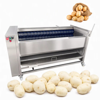 Industriële aardappel-, wortel- en yam-schilmachine van roestvrij staal 304