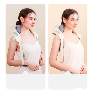 Masajeador de cuello y hombros, masajeador de espalda Shiatsu de tejido profundo con calor para aliviar el dolor, masaje eléctrico de amasamiento y compresión muscular - Product Image 2