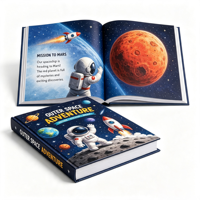 Service d'impression à la demande de livres cartonnés pour enfants, couverture souple, avec gaufrage et logo personnalisé