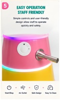 Machine de remplissage de jouets en peluche LED DIY, machine de rembourrage de poupées en peluche en libre-service pour aire de jeux intérieure et magasin de détail