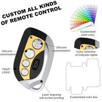 Télécommande universelle de duplication de clé principale pour porte de garage électrique intelligente, communication sans fil RF, 12V automatique