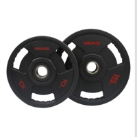 Équipement de gymnastique Compétition Hi-Crumb Plates Fitness 45 Pound 45lb Barbell Disc Set 20kg 45 Lbs Enduit Caoutchouc Pare-chocs Poids