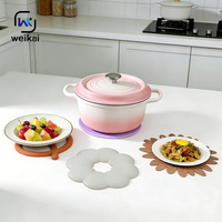 Set de table en silicone de qualité alimentaire personnalisé, tapis de table minimaliste antidérapant et résistant à la chaleur, logo personnalisé et nouveau design