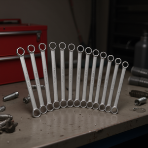 N/SE12 Combination Wrench Set 8-19mm Metric Ring Spanner <b>Tools</b> For Automotive Repair - Product Image 3