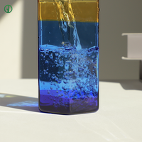 Fabrik Großhandel benutzer definierte bunte Boro silikat Glas becher für Party Hochzeit grün blau gelb Jade Trinkglas Wasser Tee tasse