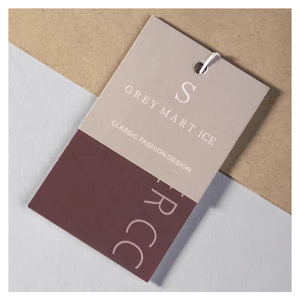 Garment <b>Hanging</b> Tags Label Thick Embossed Swing Paper Hangtags Clothing Custom Hang Tag for Clothing Brand Own Logo Clothes - Product Image 5