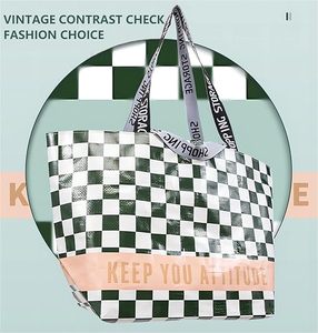Sacs tissés <span class=keywords><strong>pour</strong></span> emballage grand sac fourre-tout réutilisable personnalisé sac à provisions chariot de supermarché - Product Image 3