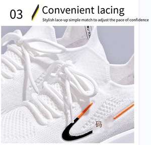 Новое поступление, дышащая женская повседневная обувь, удобная кожаная стильная сетчатая модная обувь на массивной платформе для прогулок - Product Image 4