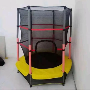 Cama de salto de Metal para interiores para niños de fábrica con redes protectoras juguetes de trampolín de primavera para el hogar - Product Image 2