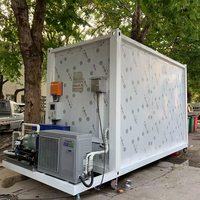 Contenedor Refrigerado Portátil de 20 pies con Certificación CE, Panel Solar, Compresor Silencioso para Carne, Pescado, Mariscos, Verduras y Frutas