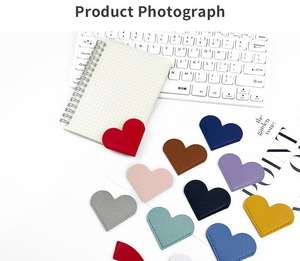 Segnalibri angolari in pelle tinta unita in PU per amanti dei libri, accessori per segnalare le pagine, vendita all'ingrosso dalla fabbrica - Product Image 6