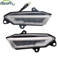 RACEPRO Moto Rétroviseur Avant LED Clignotant Lampe Clignotant Indicateur pour Honda Goldwing GL1800 F6B 2018-UP
