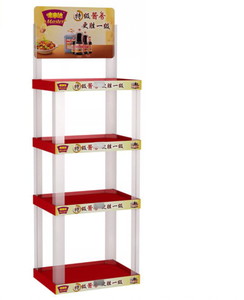 Desain kustom rak Display plastik ramah lingkungan untuk minuman lembut iklan rak Display promosi ramah lingkungan - Product Image 5