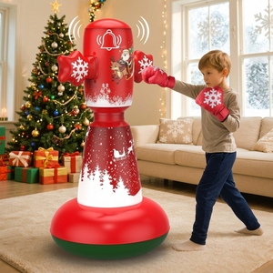 Colonne de boxe gonflable de Noël pour l'entraînement au Taekwondo et aux arts martiaux, jouet de pratique pour l'intérieur - Product Image 2