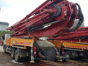 Bomba de Concreto <span class=keywords><strong>Plegable</strong></span> de 62 m y 46 Toneladas, Potente, con Productividad de 180 m³/h, Modelo SYM5465THBF 630SPM, con Mezcladora a Precio Competitivo - Product Image 4