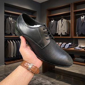 Zapatos Oxford de Vestir para Hombre, Diseño Personalizable, Ecológicos, Negros, con Cordones, Punta en Pico, Ligeros, con Patrón de Piel de Serpiente - Product Image 6