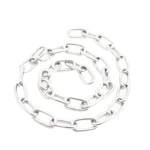 Оцинкованная Тяговая цепь grade70 с захватными крючками стандарта США, стальная звеньевая цепь, подвижное кольцо