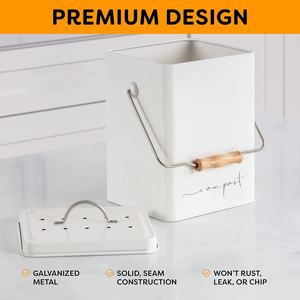 Poubelle de ferme en acier inoxydable pour la <span class=keywords><strong>cuisine</strong></span> et la salle de bain, bac à composter <span class=keywords><strong>bokashi</strong></span> - Product Image 4