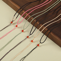 Cordon de collier tressé réglable multicolore, directement de l'usine, pour la fabrication de bijoux et la fourniture de pendentifs, vente en gros de bijoux