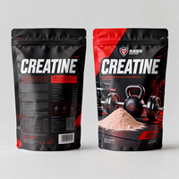 Sachets Doypack Personnalisés avec Logo de Marque, Refermables à Fermeture Éclair, pour Compléments Alimentaires, en Mono-PE, pour Poudre de Protéine de Lactosérum et Créatine
