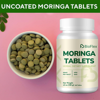 Comprimés de Moringa 100% Pur en Gros, Marque Privée OEM, 240 Comprimés, Suppléments à Base de Plantes pour Antioxydants