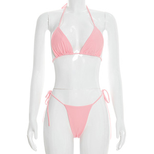 Completo Set Bikini 3 Pezzi Estivo 2026: <span class=keywords><strong>Abito</strong></span> Lungo a <span class=keywords><strong>Maniche</strong></span> <span class=keywords><strong>Lunghe</strong></span> e Top Scollo sulla <span class=keywords><strong>Schiena</strong></span> - Product Image 3