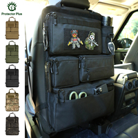 Sac de rangement suspendu tactique multi-compartiments robuste A055 pour siège arrière de voiture - Utilisation multifonctionnelle en extérieur