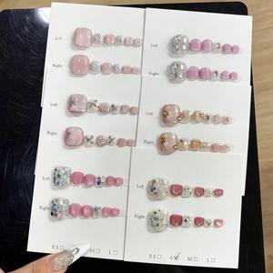 Parches <span class=keywords><strong>de</strong></span> <span class=keywords><strong>Uñas</strong></span> Blancos <span class=keywords><strong>de</strong></span> Verano, Hechos a Mano, para Decoración <span class=keywords><strong>de</strong></span> <span class=keywords><strong>Uñas</strong></span> <span class=keywords><strong>de</strong></span> <span class=keywords><strong>Manos</strong></span> <span class=keywords><strong>y</strong></span> <span class=keywords><strong>Pies</strong></span>, Novedad en Venta - Product Image 4