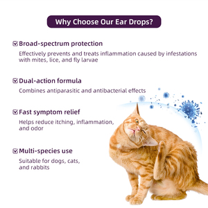 <span class=keywords><strong>Gotas</strong></span> <span class=keywords><strong>para</strong></span> el Tratamiento de Oídos de Mascotas SAFVET Multiefecto, Antibacterianas, Reducen <span class=keywords><strong>la</strong></span> Hinchazón, Anti-picazón, Tratan las Muescas y las Infecciones Bacterianas <span class=keywords><strong>del</strong></span> <span class=keywords><strong>Oído</strong></span> - Product Image 6
