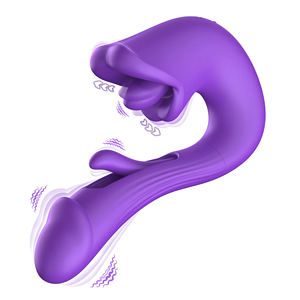 Yeni Çok Fonksiyonlu Titreşimli G Noktası Masaj Aleti, Yalama Dil Hareketli, Sallanan, Dokunmalı, Yumuşak Silikon Yetişkin Seks Oyuncağı (Kadınlar için) - Product Image 1
