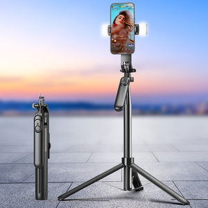 Nhôm Ảnh Tự Sướng Stick & Tripod Với Ánh Sáng Cho Máy Ảnh Kỹ Thuật Số & Điện Thoại Di Động Điện Thoại Nhiều Sử Dụng Sản Phẩm - Product Image 3
