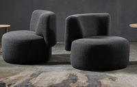 Fauteuil individuel de luxe au design scandinave moderne, écologique, doux, pour la maison, le bureau, le salon, la salle de sport, élégant et relaxant