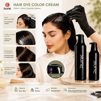 Bouteille de teinture pour cheveux à double compartiment en PP de 300 ml, impression sérigraphique, emballages cosmétiques, bouteilles de soin personnel, flacon pompe pour lotion