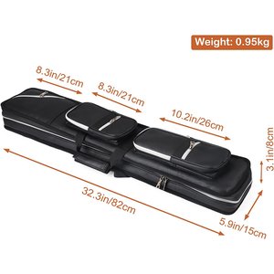 Muestra Gratuita: Funda de Alta Calidad para Taco de Billar/Snooker, Impermeable, de Oxford, para Tacos 3/4 de Madera, Nueva - Product Image 4